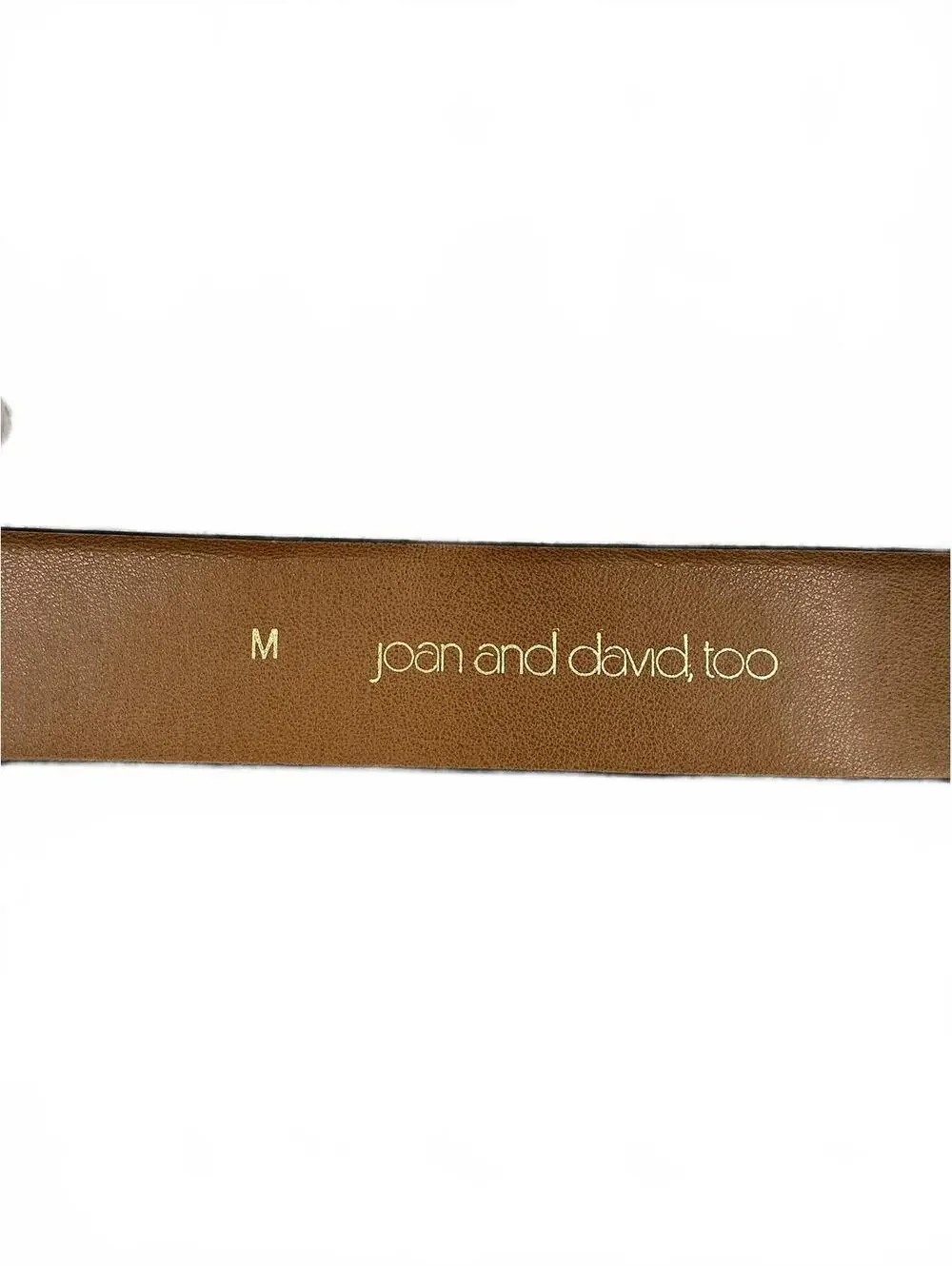 joan and david. too Silver Metallic Belt